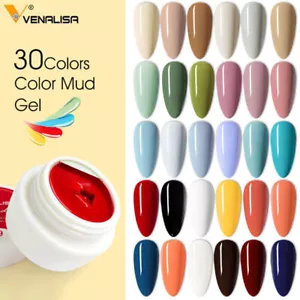 VENALISA Colour Mud Gel Pure Color Paint Gel, Nail Art Design Gel Polish 22-50 - Picture 1 of 27