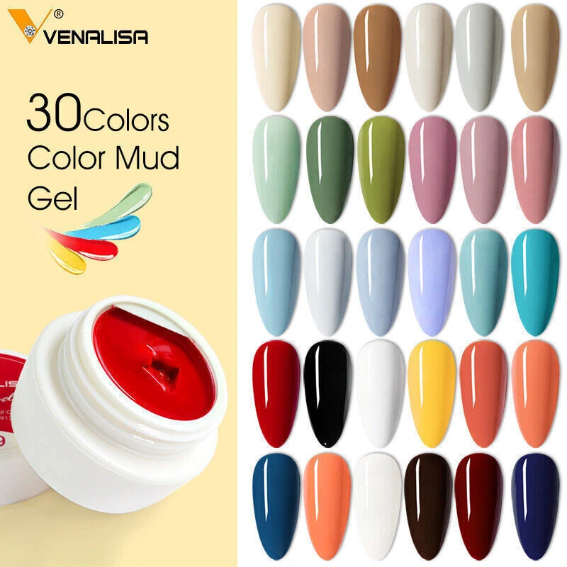VENALISA Colour Mud Gel Pure Color Paint Gel, Nail Art Design Gel Polish 22-50 - Image 1 of 4
