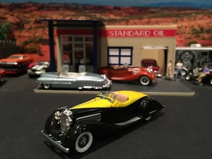 1:64 Hot Wheels Limited Edition 1932 32 Duesenberg SJ Roadster Black & Yellow - Picture 1 of 7