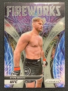Stipe Miocic 3 Fireworks Prizm UFC 2022 Panini - Picture 1 of 6