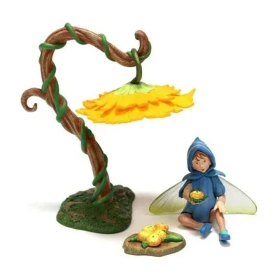 Flower Fairies Secret Garden (#FF1005B)- Scilla Fairy w/ Umbrella Flower - Image 1 of 3