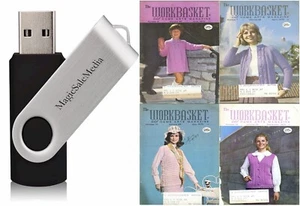 The Workbasket - Crochet Knitting - Vol. 3 (1968-1986) - 25 Old Issues On USB - Picture 1 of 24