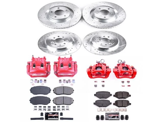 Комплект переднего и заднего тормозных колодок и ротора 17KYPP33 для Ford Edge 2011 2012 - Изображение 1 из 1