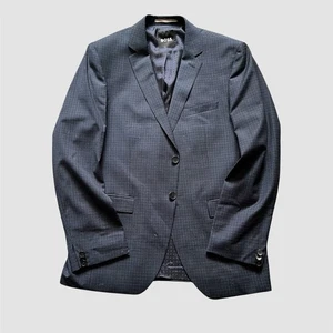 Traje BOSS | Traje de 2 piezas azul marino a cuadros | Reino Unido 52 | Excelente estado - Imagen 1 de 4
