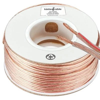 Cable 100Ft 16-Gauge Audio Stereo Speaker Wire Cable 100 Feet 30.48 Meters - Image 1 of 4