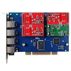 tdm410p 3 FXO+1 FXS card Dahdi Card For Asterisk Free Pbx TDM400P PABX FXO FXS - Picture 1 of 9