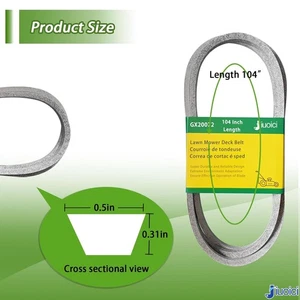 Cinghia di ricambio RGOSUN per John Deere GX20072, GY20570 - Foto 1 di 5