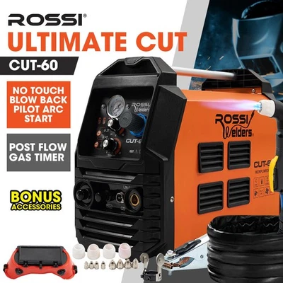 ROSSI 60A Plasma Cutter Non-Touch Pilot ARC Easy Cuts of Painted or Rusty Metals - image 1 of 4