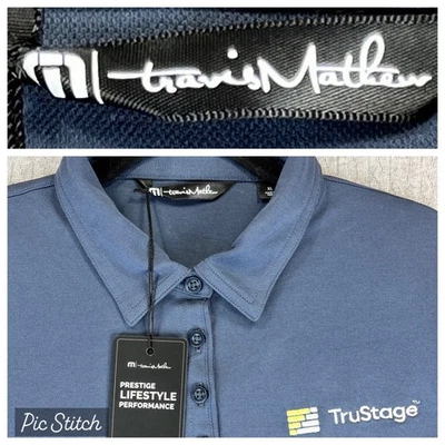 Nuevo con etiquetas Travis Mathew Golf Polo Vestido Camisa Mujer XL Azul Manga Corta Foto 1 de 4