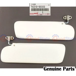 Genuine Toyota LandCruiser HJ47 HJ45 FJ45 FJ43 FJ40 BJ46 RH & LH Sun Visor Ivory - Bild 1 von 5