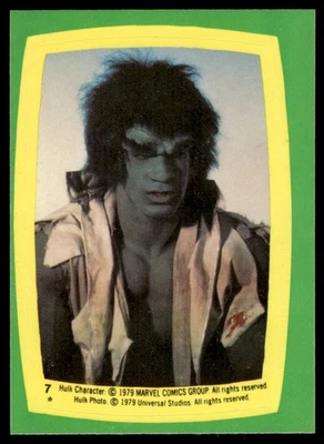 The Hulk 1979 Topps Sticker Card #7 (NM) - Image 1 of 2