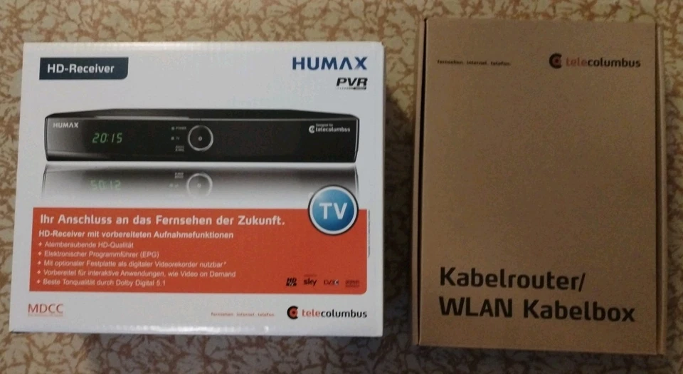 Hd-Receiver + Kabelrouter von Telecolumbus - Bild 1 von 3