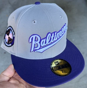 Size 7 1/4 Rare MLB New Era 59Fifty Baltimore Orioles Cooperstown Cap Fitted Hat - Picture 1 of 3