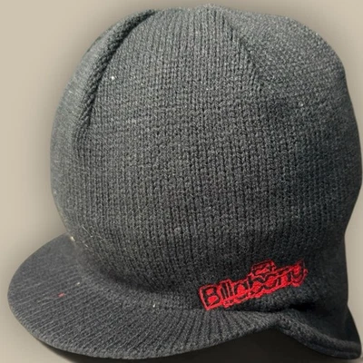 Vtg Billabong Beanie Winter Hat Brim Black Y2K Skater 00s Cyber Grunge Gorpcore - Image 1 of 4