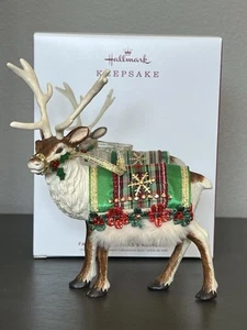 HALLMARK 2019 FATHER CHRISTMAS'S REINDEER ORNAMENT - Picture 1 of 5