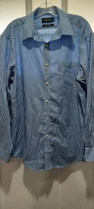 George Men Long Sleeve Button Up Shirt Size Large - Picture 1 of 4