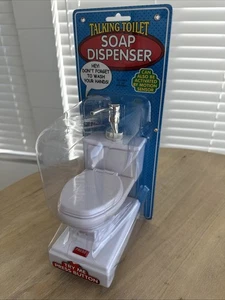 Dispenser sapone WC novità vintage pulsante e parla ***FUNZIONA*** - Foto 1 di 5