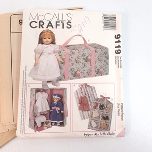 Vintage McCall's Crafts 9119 18" Puppentragetasche und Zubehör ungeschnitten 1997 - Bild 1 von 5