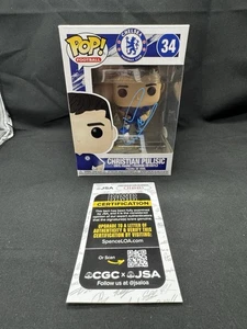 Christian Pulisic Autograph Signed Funko Pop #34 Chelsea Football Club JSA COA - Picture 1 of 7