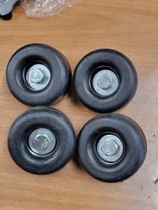 4 Rubber Bumpers for Trailer Ramp Door Truck Round Replacement - Imagen 1 de 4