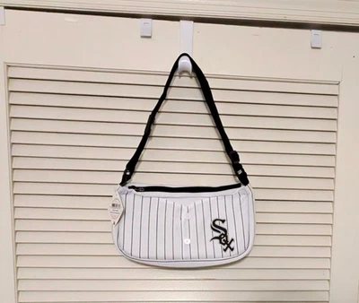 Старая школа Chicago White Sox MLB бейсбол полоски Джерси сумочка Дамская сумка - Изображение 1 из 2