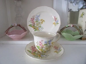 VINTAGE ALFRED MEAKIN POSY TRIO - Bild 1 von 12