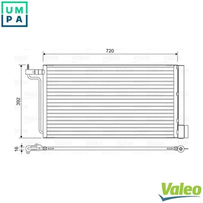 CONDENSER AIR CONDITIONING 814177 FOR FORD AUSTRALIA PNDA 1.6L MGDA 2.0L 4cyl - Image 1 of 4