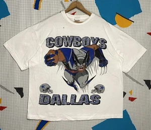 Camiseta de Colección Años 90 Dallas Cowboys Wolverine XL X-men Marvel Puntada Única Rara - Imagen 1 de 15