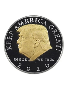 DONALD TRUMP 2020 SILBER GOLD PLATED COIN 45 PRESIDENT KEEP AMERICA GREAT HOT! - Bild 1 von 8