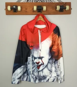 STEPHEN KING IT PENNYWISE BALLON FLOAT DERRY HORROR HOODIE BOLD SWEATER PULLOVER - Bild 1 von 3