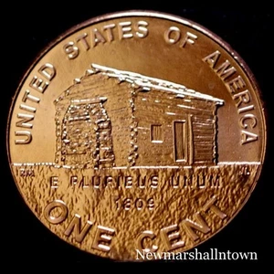 2009 P Lincoln Birthplace Penny ~ Bicentennial Uncirculated Cent from Mint Roll - Picture 1 of 1