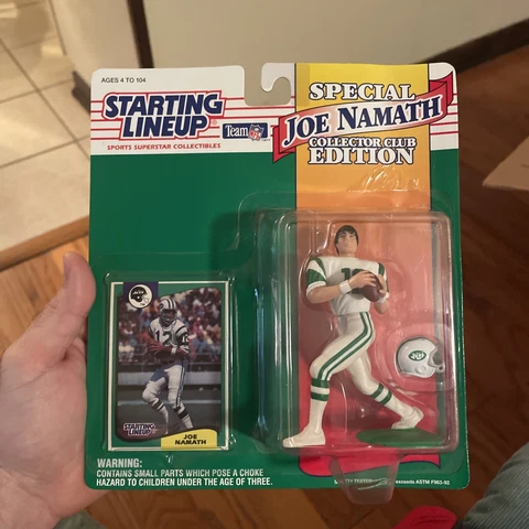 1994 Starting Lineup Club Special Edition Football JOE NAMATH New York Jets New Cover