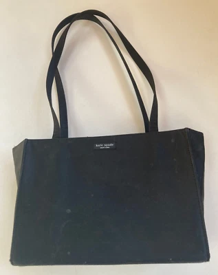 Bolso de hombro vintage Kate Spade New York negro imán forrado bolso de mano Foto 1 de 4