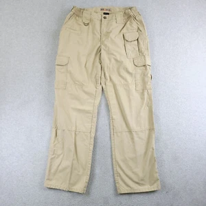 5.11 Tactical Series Womens Pants 12 Beige Cargo Pockets Canvas Taclite Pro - Picture 1 of 10