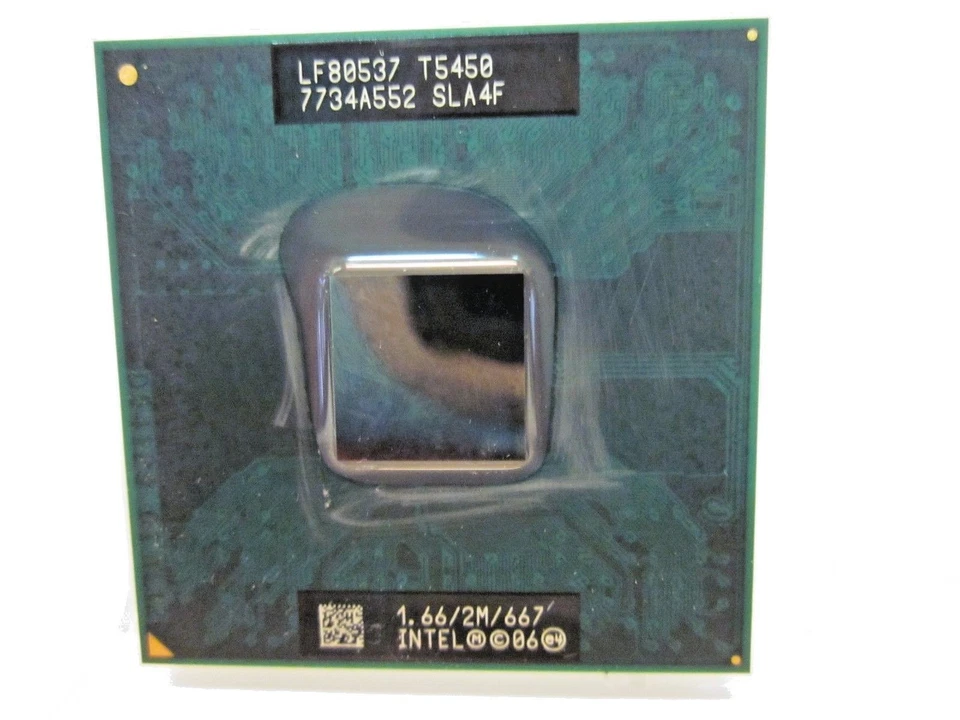 Procesador CPU SLA4F Intel Core 2 Duo T5450 caché de 2 M, 1,66 GHz, FSB 667 MHz - Imagen 1 de 1