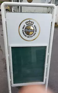 WARSTEINER großer Klapp-Aufsteller,Kundenstopper Metall,ca 180 cm, NUR ABHOLUNG - Bild 1 von 4