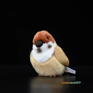 Simulation Old World Sparrows Plush Doll 13cm Stuffed Animal Toy Kids Gift - Picture 1 of 7