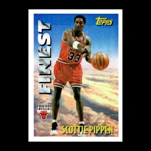 Scottie Pippen 1995-96 Topps Basketball Mystery Finest Refractor #M20 Bulls HOF - Picture 1 of 2