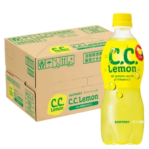 Suntory C.C.Lemon Soda Drink 500ml x 24 Bottle Vitamin C PET pop coke delicious - Picture 1 of 3