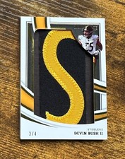 2022 Immaculate Collection Nameplate Nobility #15 Devin Bush II /4 Patch #X6430