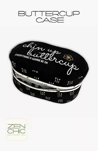 "BUTTERCUP CASE Reißverschluss Nähmuster von Zen Chic Oberflächen bei 16"" x 10"" x 6" - Bild 1 von 2