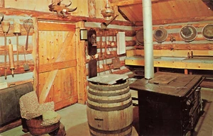 Postcard Rhinelander Wisconsin Logging Museum Cookshack - Picture 1 of 3