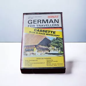Berlitz German Phrase Cassette Audio Tape W/ 32 Page Pocket Booklet - Picture 1 of 7