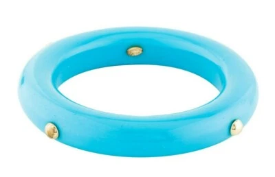 Inp Kenneth Jay LANE KJL Bracelet Cuff Bangle Turquoise Blue Resin Vintage gyuh - Image 1 of 3