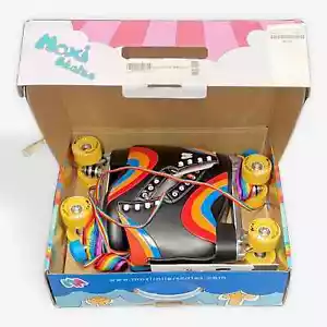Moxi Rainbow Rider Roller Skates Asphalt Black Women's Size 8 new in box - Picture 1 of 6