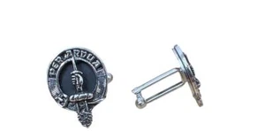 MacIntyre Clan Crest Pewter T-Bar Cufflinks - Picture 1 of 1