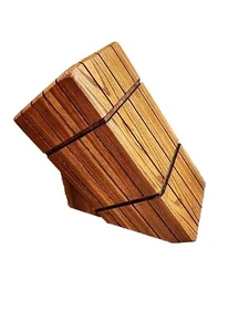 HARD TO FIND Chicago Cutlery Knife Block / Stand 9 Slots Oak Wood EUC -  - Picture 1 of 4