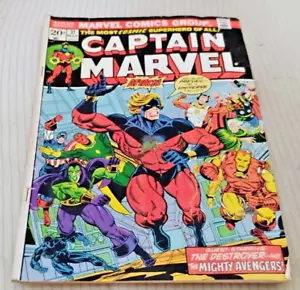 Capitana Marvel #31 Muy Bonito Starlin Thanos Edad de Bronce Marvel Cómic 1974 - Imagen 1 de 1