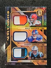 2018 Panini Gold Standard Baker Mayfield Barkley Moore /49 Patch 