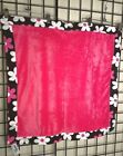 NEW NWT Family Ties Brand HOT PINK/Daisy HIGH-END PLUSH Blanket-30X30-Super Soft